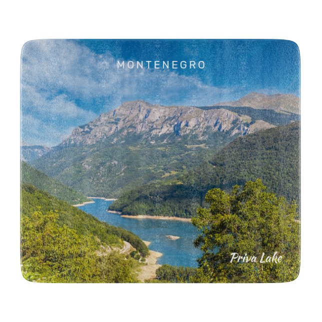 Planche À Découper Texte personnalisé Monténégro (Devant)