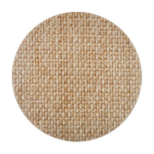 Planche À Découper Texture en vichy tissu jaune vif.
