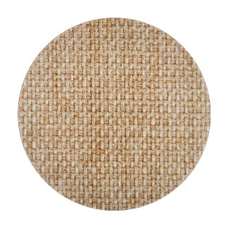 Planche À Découper Texture en vichy tissu jaune vif.