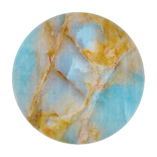 Planche À Découper Texture marbré, intérieur onyx coloré.