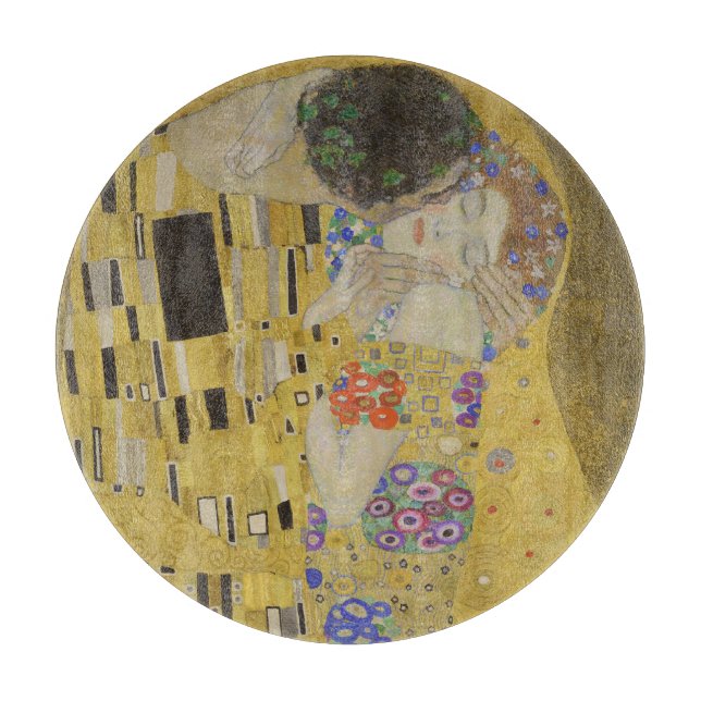 Planche À Découper The Kiss, Art Nouveau Oil Painting, Gustav Klimt (Devant)
