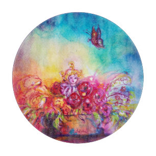 PLANCHE À DÉCOUPER THUMBELINA, PANIER À FLEURS ET BOUTEILLE