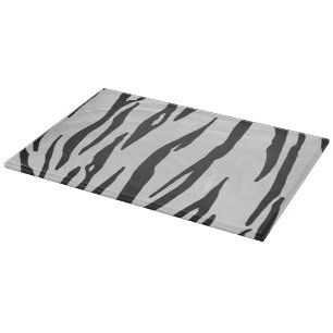 Planche À Découper Tiger noir et blanc