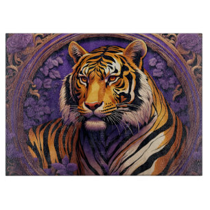 Planche À Découper Tigre en violet