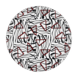Planche À Découper Tissu géométrique : Design Motif artistique.