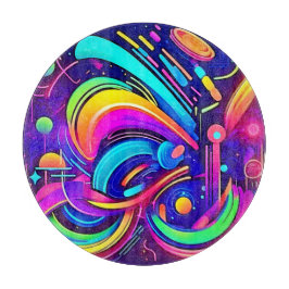 Planche À Découper Toile Cosmique : Un Univers de Couleur