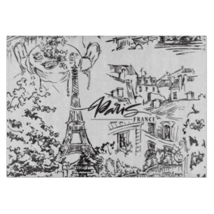 Planche À Découper Toile Tour Eiffel