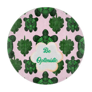 Planche À Découper Tortue Mignonne Motif Sans Couture, Tropical