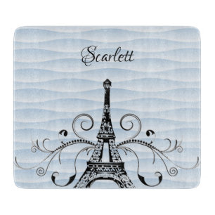 Planche à découper Tour Eiffel Bleue