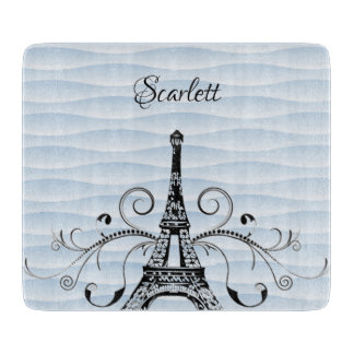 Planche à découper Tour Eiffel Bleue