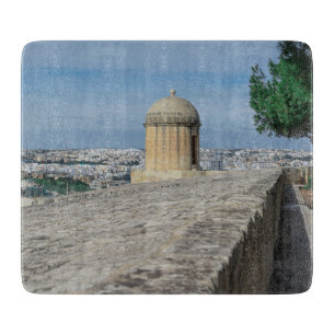Planche À Découper Tourelle de canon sur les murs de la vieille ville