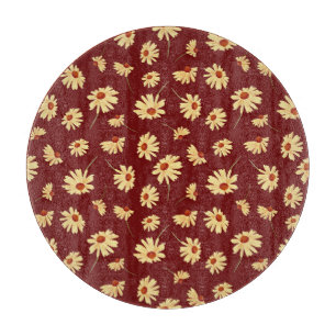 Planche À Découper Tournesol d'automne : Maroon Design sans fil