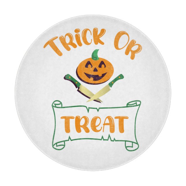 Planche À Découper Tracer ou traiter les os croisés Halloween visage  (Devant)