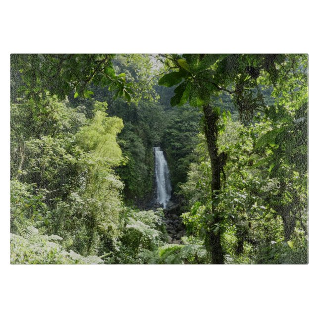 Planche À Découper Trafalgar Falls Tropical Rainforest Photographie (Devant)