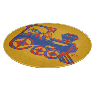 Planche À Découper Train père Noël