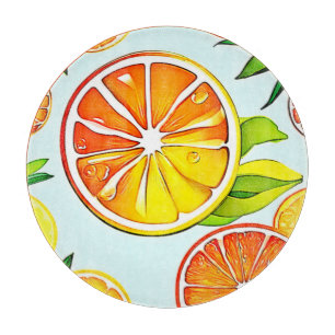 Planche À Découper Tranches d'orange : L'art des agrumes