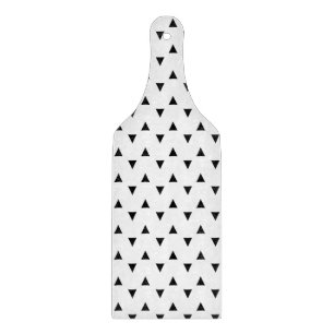 Planche À Découper Triangles noir et blanc