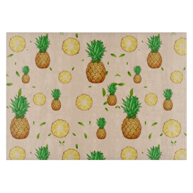 Planche À Découper TROPICAL ÉTÉ Aiguille FRUITS motif de tranche (Devant)