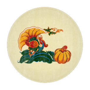Planche À Découper Turquie et Thanksgiving Citrouille