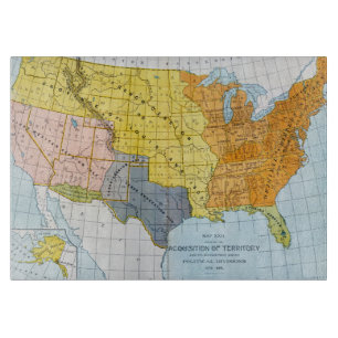 PLANCHE À DÉCOUPER U.S. CARTE, 1776-1884