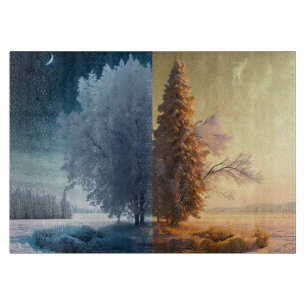 Planche À Découper Un jour en hiver