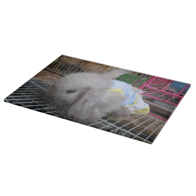 Planche À Découper Un lapin en robe (Coin)