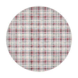 Planche À Découper Une série de dessins floraux de tartan de Noël #24