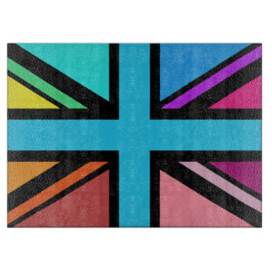 Planche À Découper Union Jack/Drapeau Multicolore+Noir