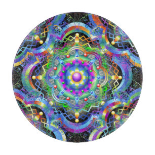 Planche À Découper Univers Mandala Couleurs Psychédéliques