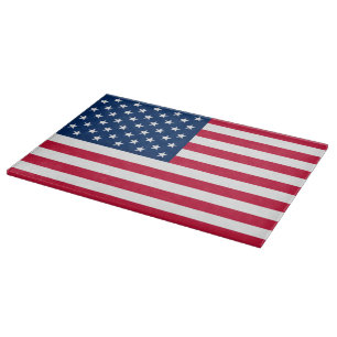 Planche À Découper USA Flag Cutting Board Patriotic