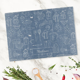 Planche À Découper Ustensiles de cuisine Vintages modernes Cute Doodl