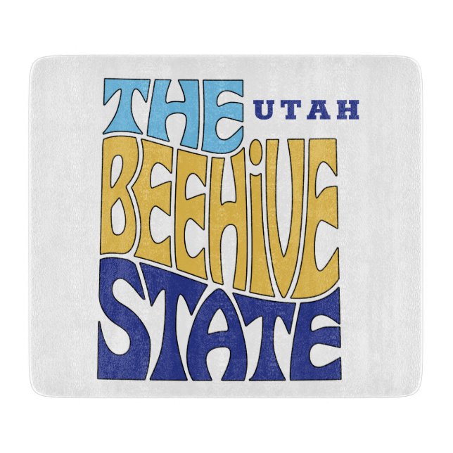 Planche À Découper Utah State Surnom Word ArtCutting Board (Devant)