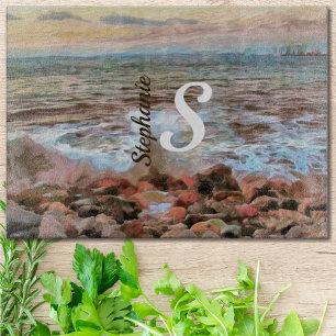 Planche À Découper Vagues rocheuses 0742