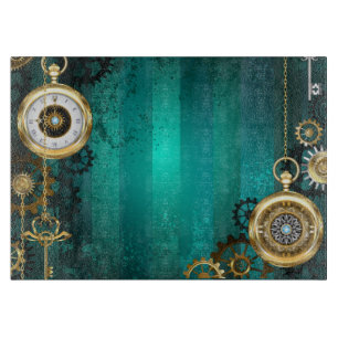 Planche À Découper Veille bijoux Steampunk sur un Arrière - plan vert