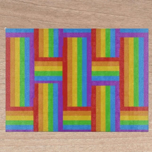 Planche À Découper Verre Fierté Entrelacée (Créateur téléchargé)