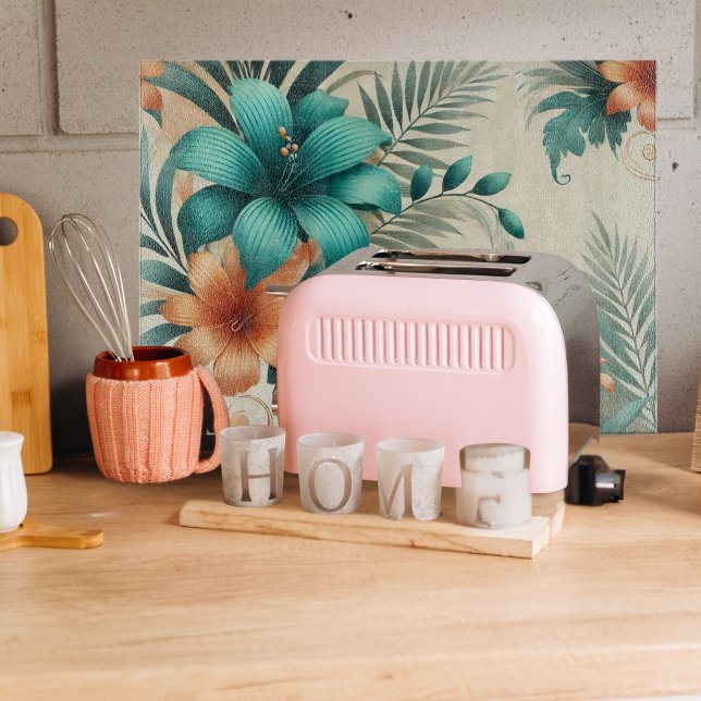 Planche À Découper Verre lumineux tropical (Créateur téléchargé)