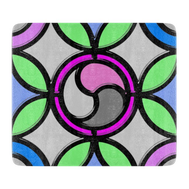 PLANCHE À DÉCOUPER VERRE STAINÉ (Devant)