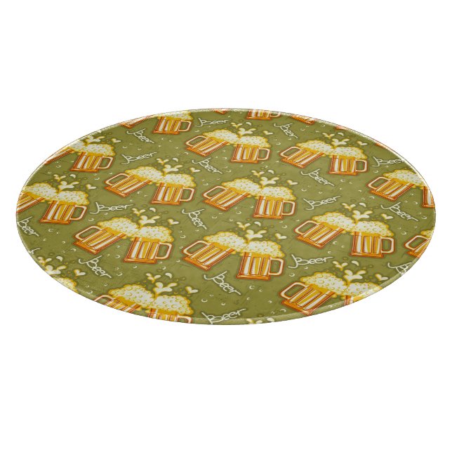 Planche À Découper Verres de motif de bière (Coin)