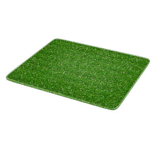 Planche À Découper Vert lime étincelant et paillettes argentées