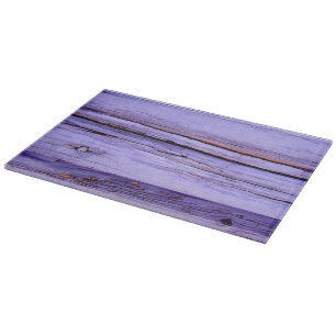 Planche À Découper Vieille peinture pourpre criquée sur le bois