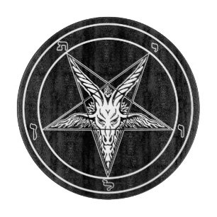 Planche À Découper Vieux conseil de taille du verre de Baphomet 12"