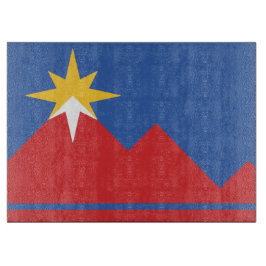 Planche À Découper Ville de Pocatello Idaho Drapeau Commission de cou