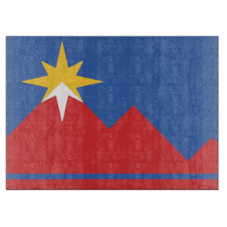 Planche À Découper Ville de Pocatello Idaho Drapeau Commission de cou
