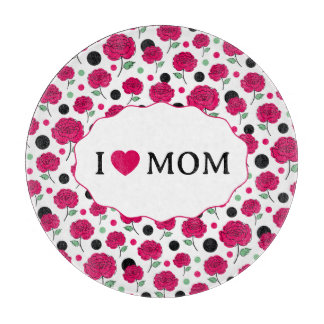 Planche À Découper Vin Rose Vert Motif Graphique à Points Moderne  