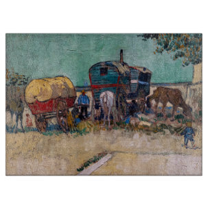 Planche À Découper Vincent van Gogh - Caravanes, campement de gitans