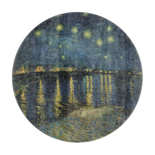 Planche À Découper Vincent van Gogh   Nuit étoilée sur le Rhône
