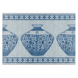 Planche À Découper Vintage Blue Chinoiserie Ginger Jars Vases