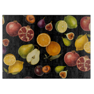 Planche À Découper Vintage Botanical Fruits Cutting Board