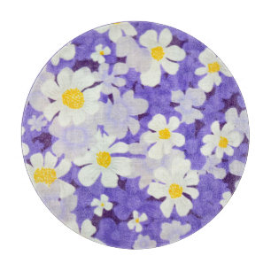 Planche À Découper Vintage coloré : Motif Fleur sans couture