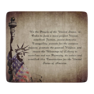 Planche À Découper Vintage Nous le peuple patriotique américain